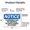 Signmission Flammable Gas No Smoking No Open Flames No Sparks OSHA Notice Sign, Plastic, 14in W x 10in L, 2PK OS-2PACK-NS-P-1014-L-12757 - alternate 8